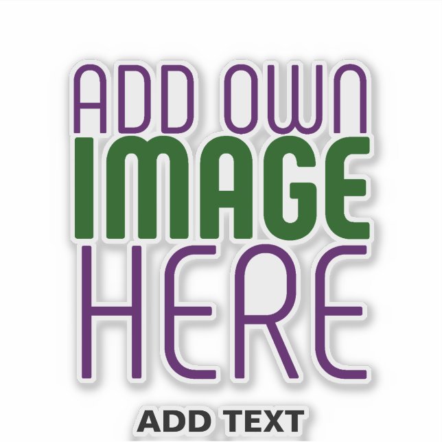 STICKER MODÈLE DE TEXTE D'IMAGE SIMPLE ET CLAIR MODERNE (Devant)
