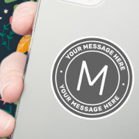 Modèle de texte personnalisable | Gris