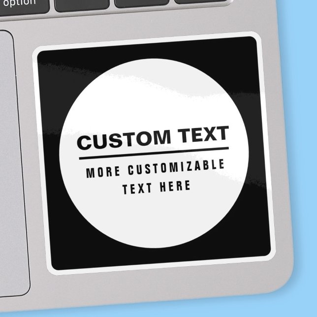 Sticker Modèle de texte personnalisable simple gras (Créateur téléchargé)