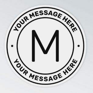 Sticker Modèle de texte personnalisable transparent