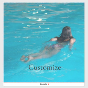 Sticker Modèle féminin natation Thunder_Cove