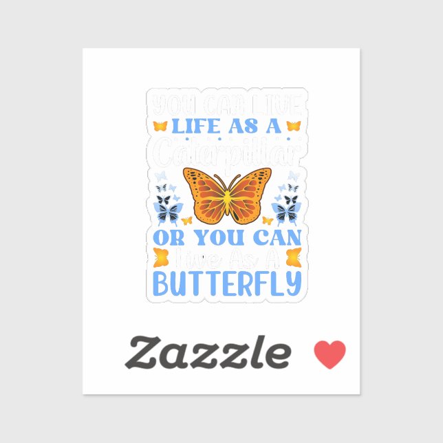 Sticker modèle-papillon (Feuille)