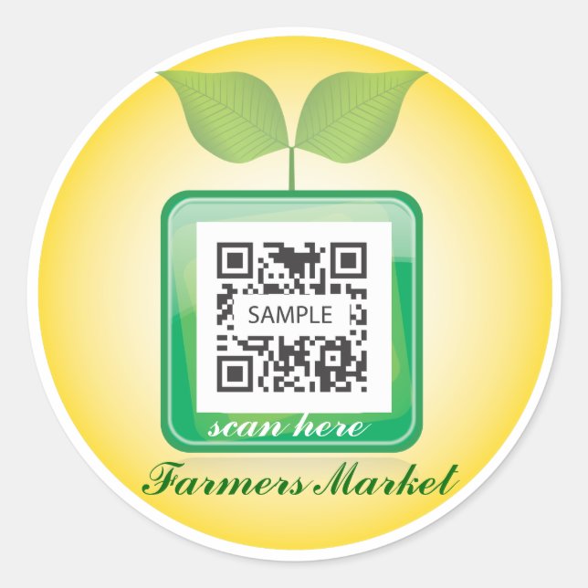 Sticker Modèle produit frais (Devant)