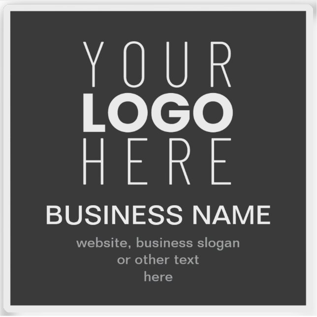 Sticker Modèle promotionnel simple pour le logo de votre e (Devant)