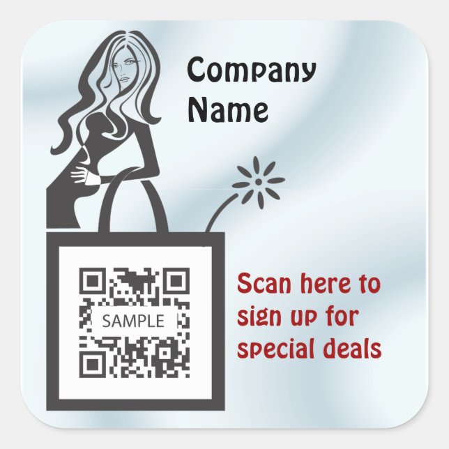 Sticker Modèle Shop Girl (Devant)