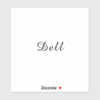 Sticker Modern Minimal Stylish Dell Design