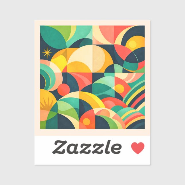 Sticker Moderne  (Feuille)
