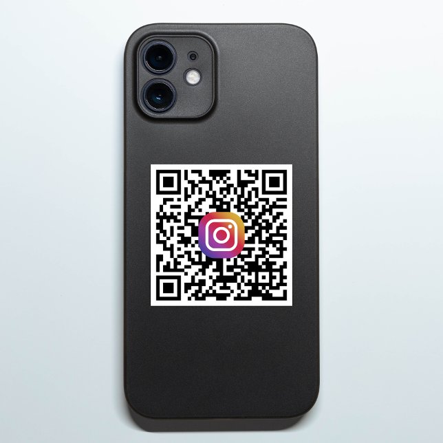 Sticker Moderne Créez votre code QR Instagram (Our user-friendly template will generate your QR code automatically from your Instagram address)