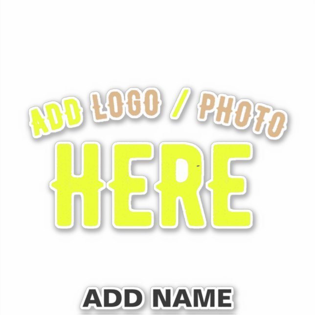 STICKER MODERNE MODERNE PERSONNALISABLE CLAIR VÉRIFIÉ (Devant)