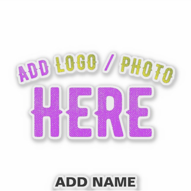 STICKER MODERNE MODERNE PERSONNALISABLE CLAIR VÉRIFIÉ (Devant)