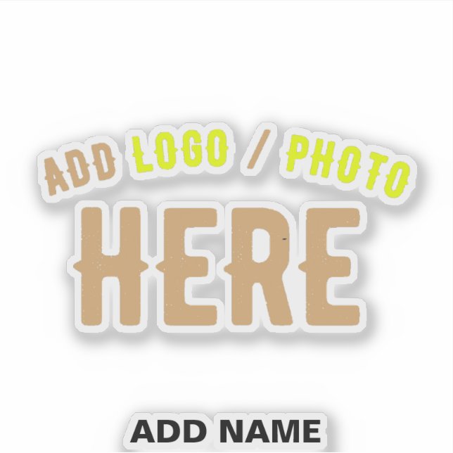 STICKER MODERNE MODERNE PERSONNALISABLE CLAIR VÉRIFIÉ (Devant)