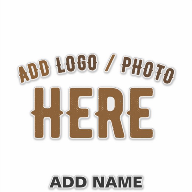 STICKER MODERNE MODERNE PERSONNALISABLE CLAIR VÉRIFIÉ (Devant)