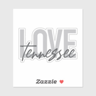 Sticker Moderne, simple, chic, design urbain Love Tennesse