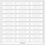 Sticker Moderne Simple Chic Mariage Nom d'hôte Adresse<br><div class="desc">Composé de simple sans serif et de typographie serif moderne. Ces éléments sont simples,  élégants et modernes. Il y a 30 autocollants. Il est conçu par White Paper Birch Co. exclusif pour Zazzle. Disponible ici : http://www.zazzle.com/store/whitepaperbirch</div>