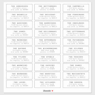 Sticker modifier le cachet d'adresse d'invité mariage indi