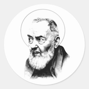 Sticker moine catholique Saint-Padre Pio Capuchin
