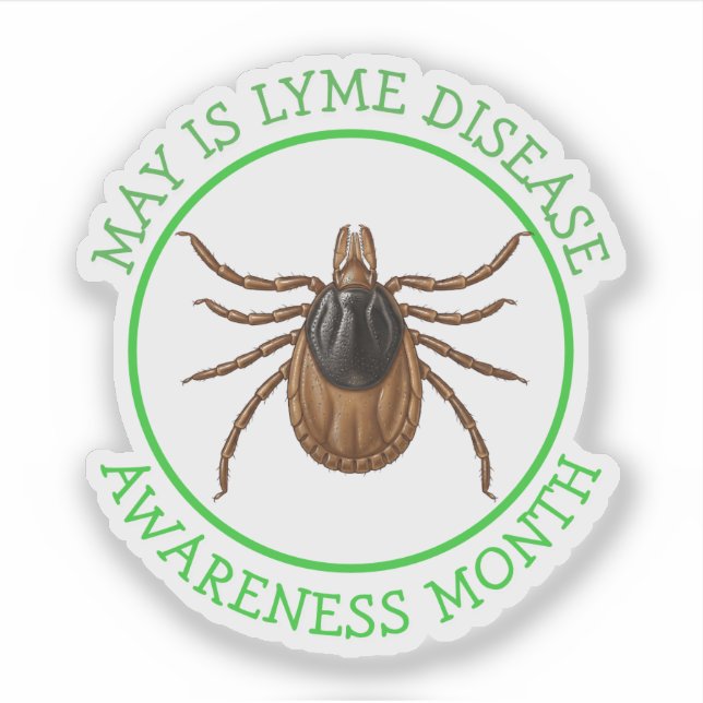 Sticker Mois de la sensibilisation à la maladie de Lyme |  (Devant)
