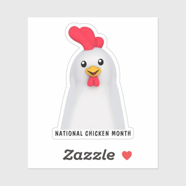 Sticker Mois national du poulet (Feuille)