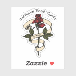 Sticker Mois Rose national