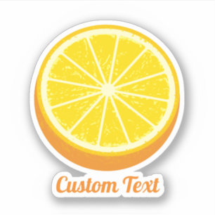 Sticker Moitié orange