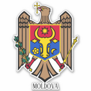 Sticker Moldavie Armoiries Nationales Patriotique