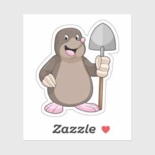 Sticker Mole avec lunette