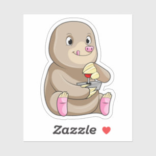 Sticker Mole comme joueur avec Joystick