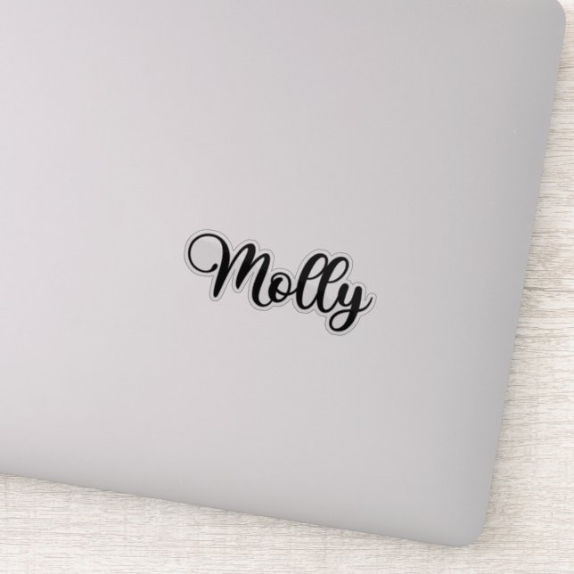 Sticker Molly Name - Calligraphie manuscrite (Détail)