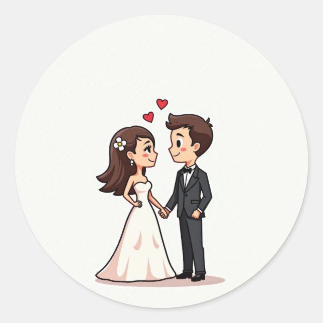 Sticker Moment Mariage romantique (Devant)