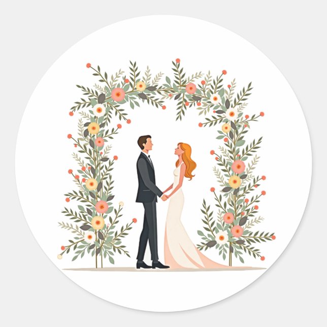 Sticker Moment Mariage romantique (Devant)