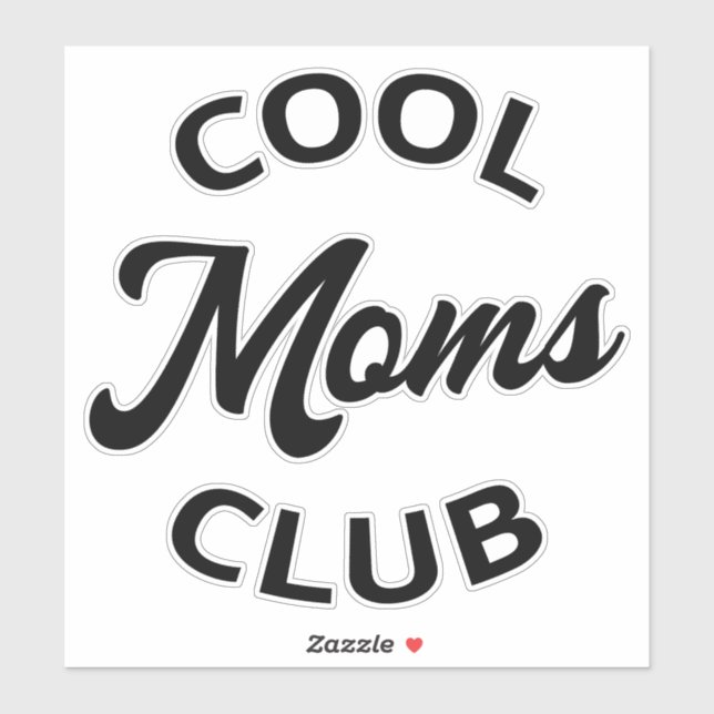 Sticker Moms Club cool I (Feuille)