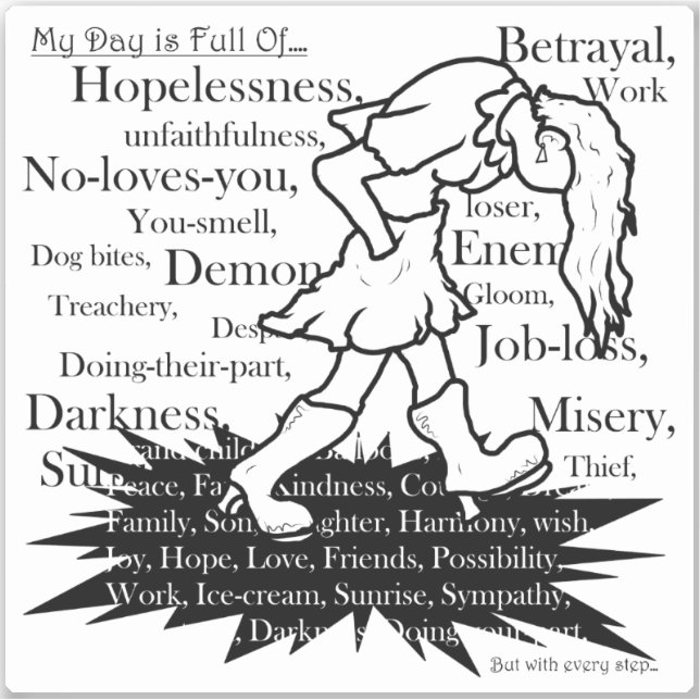 Sticker Mon Chemin Est Mon Propre3 (Devant)