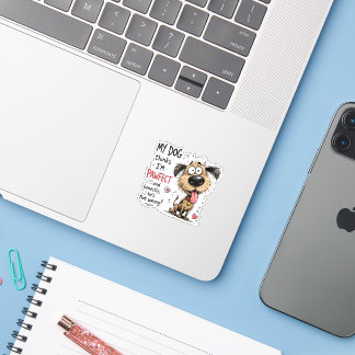 Sticker Mon chien pense que je suis un amoureux des chiens