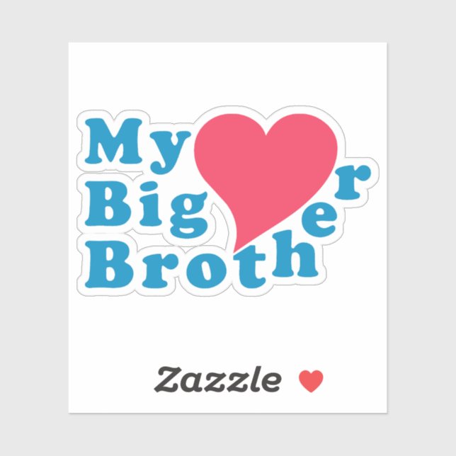 Sticker Mon grand frère amour (Feuille)