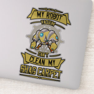 Sticker Mon robot aspirateur ne peut pas nettoyer mon auto