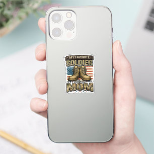 Sticker Mon soldat préféré m'appelle maman