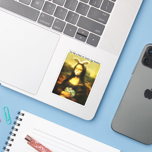 Sticker Mona Lisa Oreilles de Lapin Pâques