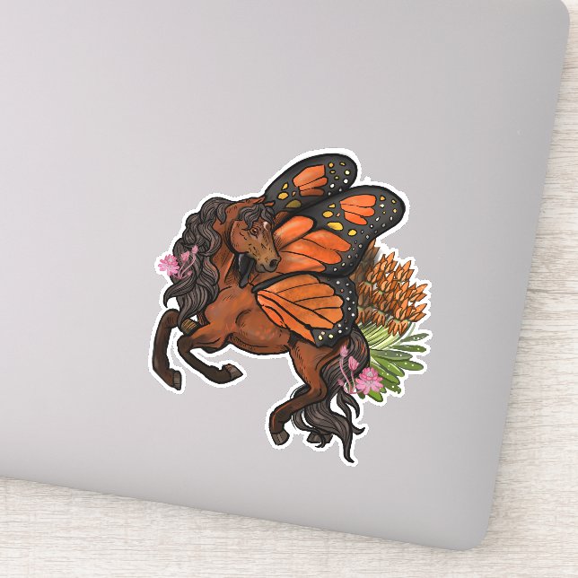 Sticker Monarque Pixie Horse Pegasus (Détail)