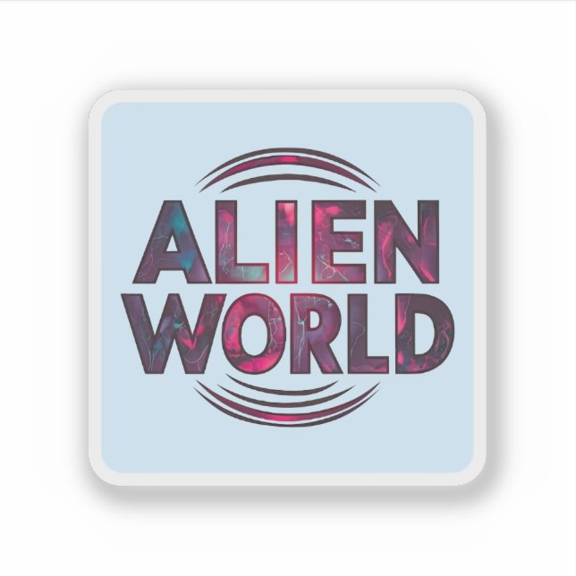 Sticker Monde alien (Devant)