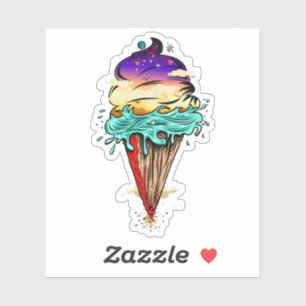 Sticker Monde de la crème glacée