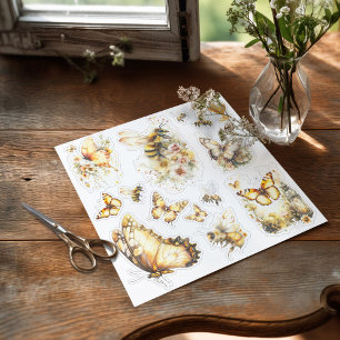 Sticker Monde de la Fée au Miel Doré – 3c Abeilles et Papi