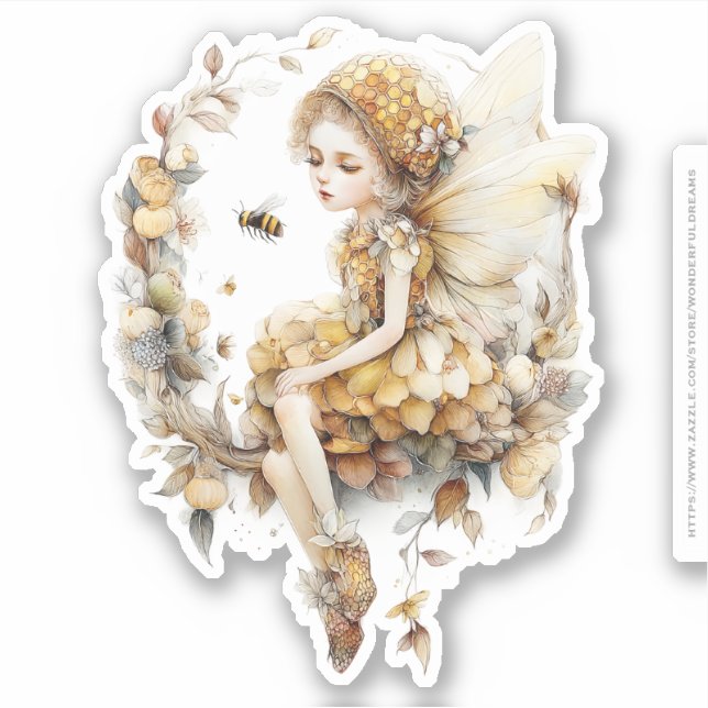 Sticker Monde de la Fée du Miel Doré – 2b Le Réveil (Devant)