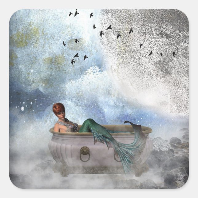 Sticker Mondial Imaginaire Sirène (Devant)