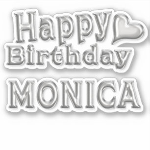 Sticker Monica Happy Birthday