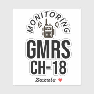Sticker Moniteur GMRS Canal 18
