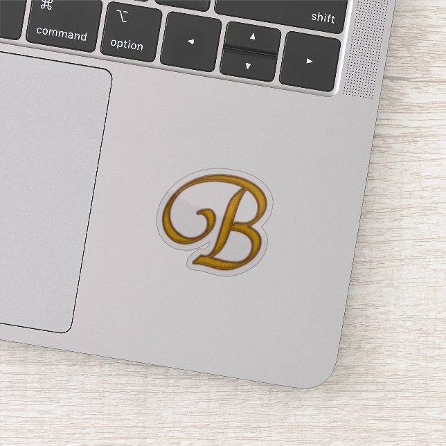 Sticker Monogram B Gold Luxury (Détail)