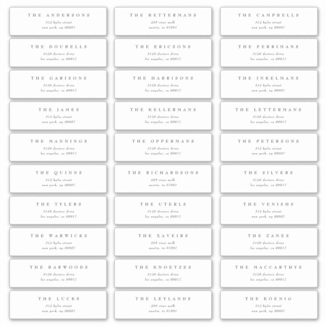 Sticker Monogram Crest classique Mariage élégant (Devant)