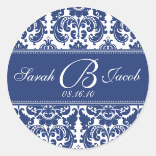 Sticker Monogram Damask - Customisez-le !