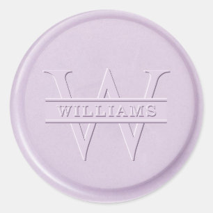 Sticker Monogram Liliac Wax Seal