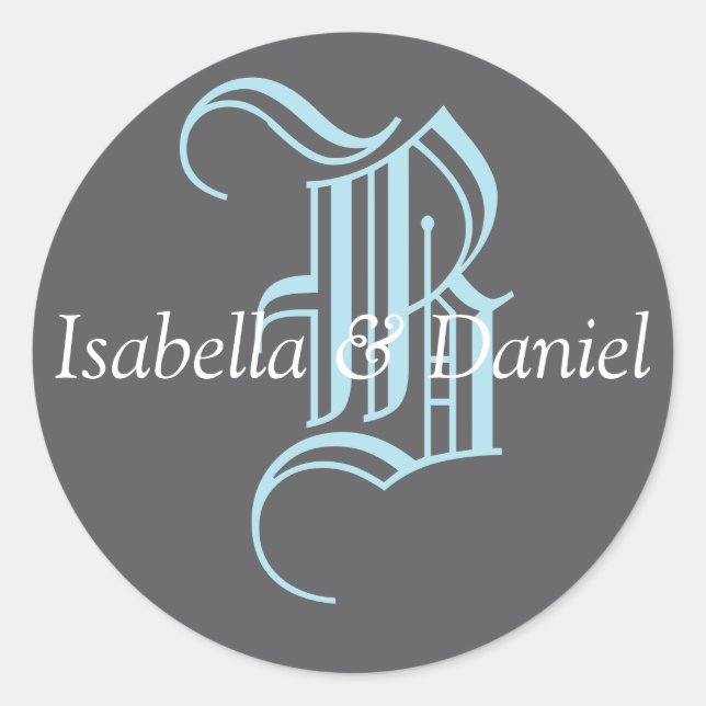 Sticker Monogram Mariage Monogram (Devant)